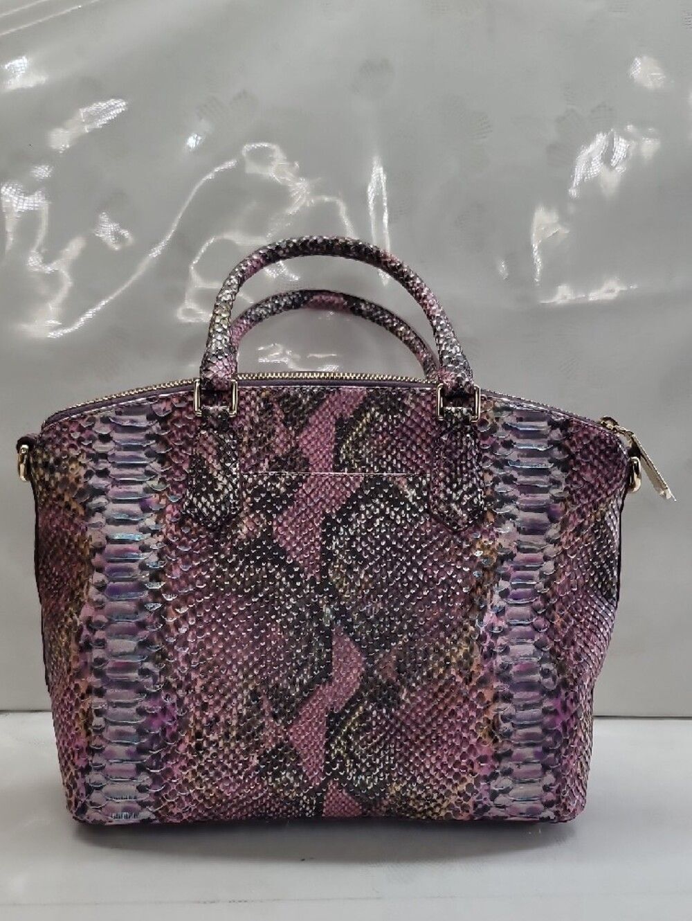 Brahmin NEW Duxbury Medium Satchel In Berry Opal Seville - Picture 8 of 12